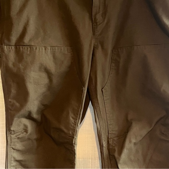 Duluth Trading Co Womens Double Knee stretch work pants 18 x 29 Army Green - Picture 2 of 11